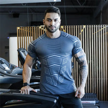Load image into Gallery viewer, 2023 New gym shirt Men Compression T-shirt men Shirts Skinny Tee Shirt Male Gyms Running T-shirt Fitness Sports men's t-shirts
