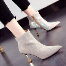 Load image into Gallery viewer, Very High Heels Heeled Female Short Shoes New In Booties Autumn Quality Chic and Elegant Large Size Warm Y2k Women's Ankle Boots
