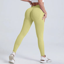 Load image into Gallery viewer, New Women V Back Athletic Leggings Fitness Exercise Yoga Gym Tights Workout Scrunch Butt Lifting Training Pants
