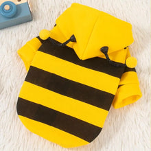 Load image into Gallery viewer, Bee Pet Puppy Coat Apparel Outfit Dog Hoodies Winter Warm Cat Cosplay Costume Holiday Outfit for Small Medium Dogs &amp; Cats
