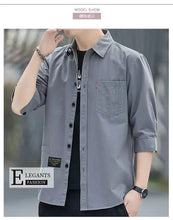 Load image into Gallery viewer, Summer Casual Solid Shirt Men
