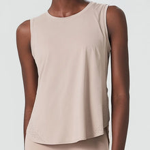 Load image into Gallery viewer, Yoga Sport Top Women Gym T Shirt Workout Clothing Wear Loose Cover Hip Shirt Quick Dry Vest Cropped Blouse Cool Tank Tops
