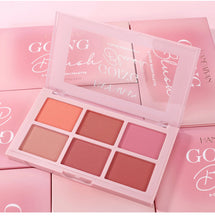 Load image into Gallery viewer, Matte Blush Palette Highly Pigmented Long Lasting Face Makeup Natural Finish Brighten Skin Contour Highlight Powder
