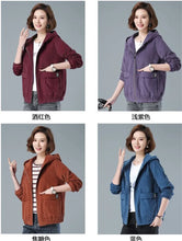 Load image into Gallery viewer, Corduroy Hooded Loose Jacket
