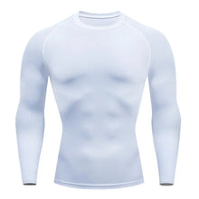 Load image into Gallery viewer, Men Bodybuilding Sports T-Shirt Quick Dry Running Shirt Long Sleeve Compression Top Gym T Shirt Men Fitness Tight Rashgad
