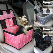 Load image into Gallery viewer, Pet Dog Car Seat with Storage Pockets Universal Pet Seat Cover for Small Medium Dogs Non-Slip Portable Travel Mat &amp; Safety Bag
