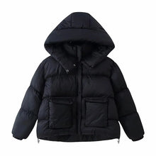 Load image into Gallery viewer, Vintage Hooded Winter Parka Jacket
