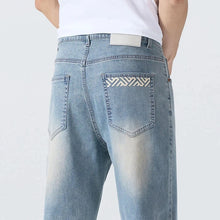 Load image into Gallery viewer, Men's Summer Thin Comfortable Jeans, Fashionable and Breathable Business Straight Pants, Loose Retro Casual Denim Trousers
