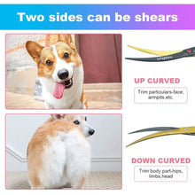 Load image into Gallery viewer, Pet Grooming Scissors   7inch Right and Left Hand Curved Scissors For Dog Grooming
