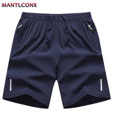 Load image into Gallery viewer, Summer Men's Shorts Cool Sportswear Running Sport Shorts Casual Bottoms Gym Fitness Training Jogging Short Pants Men Black Gray
