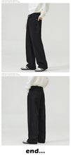 Load image into Gallery viewer, 100％ Cotton Men's Baggy Straight Jeans Comfortable Soft Casual Pants Fashion Korean White Brown Denim Trousers Male Clothing
