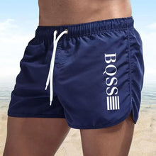 Load image into Gallery viewer, Summer Shorts Men Fast Drying Swim Shorts Breathable Net Fast Drying Surf Beach Pants Men's Fitness Pants Elastic Waist Shorts
