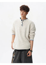 Load image into Gallery viewer, Korean Button Knit Pullover
