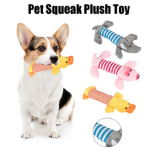 Load image into Gallery viewer, Fit for All Pets Dog Cat Fleece Toys Popular Squeak Chew Sound Dolls Elephant Duck Pig Pet Funny Plush Toys
