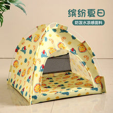Load image into Gallery viewer, Pet Tent Bed Removable Cat Sofa Basket Canvas Semi-enclosed Cat House Dog Cave Hut Cat Sleeping Bed for Room Decor Pet Supplies
