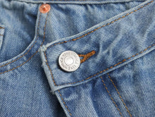 Load image into Gallery viewer, Slanted Placket Retro Wide Jeans
