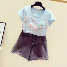 Load image into Gallery viewer, Summer Women T shirts Short Sleeve Basic Shirts Korean Style WOmen Tops Tees
