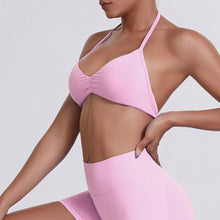Load image into Gallery viewer, Sport Bra Strappy Bra Top Women High Support Thin Strap Halter Sport Seamless Bras Scrunch Workout Yoga Tank
