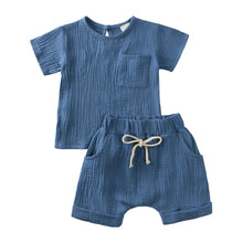 Load image into Gallery viewer, Kids Summer Top and Shorts Set
