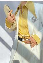 Load image into Gallery viewer, Elegant Satin Office Casual Shirt
