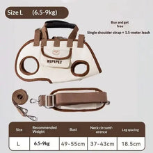 Load image into Gallery viewer, Everyday Travel Carrier for Pet Convertible Shoulder/Hand Bag with Harness Clip Comfortable and Portable for Vet Visits Shopping
