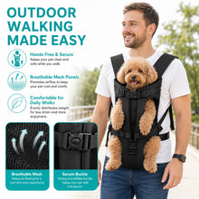 Load image into Gallery viewer, Pet Backpack Carrier For Cat Dogs Front Travel Dog Bag Carrying For Animals Small Medium Dogs Bulldog Puppy Mochila Para Perro
