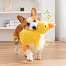 Load image into Gallery viewer, Dog sleeping with a dog hug duck toys to relieve boredom of little yellow duck pet interactive plush doll pet supplies
