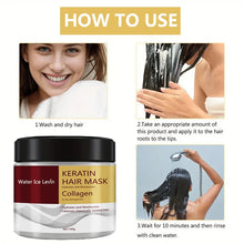 Load image into Gallery viewer, Collagen Keratin Hair Mask Dual Oil Control Moisturizer Conditioner Soft Smooth Frizz Damaged Repair Revitalize Hair Care
