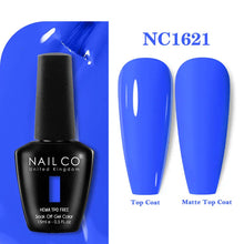 Load image into Gallery viewer, NAILCO 333 Colors Gel Nail Polish Semi Permanent Varnishes Nails Art Design Hybrid Soak Off Top Base Coat UV Gel Manicure 15ml
