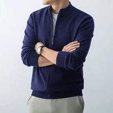 Load image into Gallery viewer, Slim Zip Knit Cardigan
