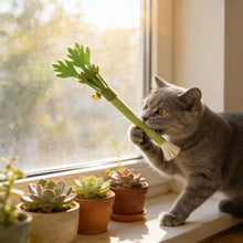 Load image into Gallery viewer, Cat Chew Toys Catnip Cat Teeth Cleaning Toy Interactive Self Playing Catnip Molar Stick Toys Bite Squeaky Cat Toy
