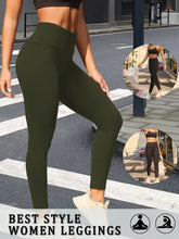 Load image into Gallery viewer, Women's Super Soft Leggings High Waisted Tummy Control No See Through Workout Yoga Running Athletic Push Up Gym Fitness Leggings
