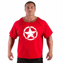 Load image into Gallery viewer, Men's T Shirts Fitness Men Bodybuilding  Shirt Batwing Sleeve Rag shirt Gym Fitness Muscle Running T shirt
