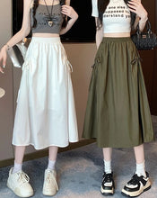 Load image into Gallery viewer, Drawstring Cargo A-Line Midi Skirt
