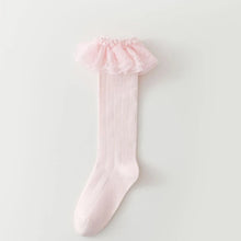 Load image into Gallery viewer, Lace Ruffle Baby Knee Socks
