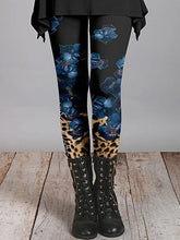 Load image into Gallery viewer, Women's Leggings Vintage Flower Pattern 3D Printed Outdoor Trousers New Stretch Elastic Waist Fall Winter Festival Streetwear
