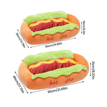 Load image into Gallery viewer, Hot Dog Pet Bed for Small Dogs Cats Soft Fleece Indoor Sleeping Nest Raised Support Cozy Puppy Cushion Home Pet Supplies
