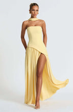 Load image into Gallery viewer, Backless High Split Summer Dress
