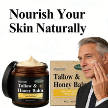 Load image into Gallery viewer, Beef Tallow Honey Balm for Men Lasting Moisturizing Dryness Soothing Skin Firming Smoothing Roughness Anti Aging Face Cream

