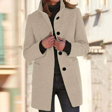 Load image into Gallery viewer, Womens Wool Cardigan Coats With Pockets Ladies Lapel Long Jacket Coat Fashion Solid Casual Winter Jackets for Women Plus Coat
