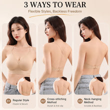 Load image into Gallery viewer, High Elastic Sports Bra 3 Ways Wearing Cross Back Wireless Padded Brassiere Breathable Invisible Yoga Fitness Workout Lingerie
