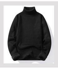 Load image into Gallery viewer, Men's Fleece Thicker Sweater Turtleneck Warm Pullover High Quality Male Slim Knitted Wool Sweaters For Winter Plus Size 4XL
