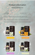 Load image into Gallery viewer, 17 Flavors 10ml Essential Oils For Aroma Diffuser AirHumidifier Home Water-soluble Lavender Rose Eucalyptus  White Peach Oolong
