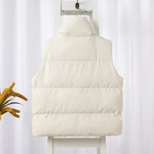 Load image into Gallery viewer, Women Fashion Autumn New 2026Stand Collar Elegant Down Coats Warm Outerwear Casual Belt Sleeveless Winter Women Vests Jackets
