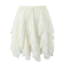 Load image into Gallery viewer, Summer Clothes Pleated Skirts Women Mini Skirts Luxury Designer Ruffle Skirts Elegant Japanese Y2k Black Lace Skirts Lace Trim

