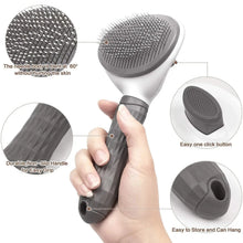 Load image into Gallery viewer, Dog Grooming Brush with Easy Clean Button, Pet Massage Comb for Effective Detangling and Hair Removal, Suitable for Dogs
