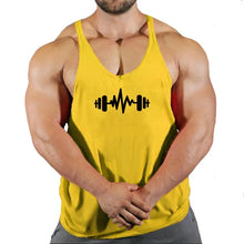 Load image into Gallery viewer, Gym Top Men T-shirts Fitness Man Clothes Muscular Bodybuilding Shirt Singlet Stringer Clothing Vest Men's Singlets Vests Tops
