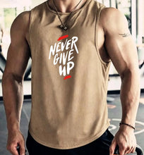 Load image into Gallery viewer, Men's Summer Fitness Muscle Sports Tank Top Breathable Moisture Wicking Loose Sleeveless Quick Dry Training T-Shirt Letter Print
