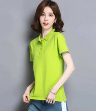 Load image into Gallery viewer, Minimal Button Polo Tee Women
