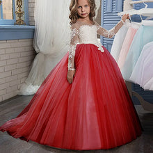 Load image into Gallery viewer, Lace Ball Gown Flower Dress
